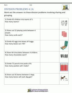 Printable Multiplication And Division Worksheets Grade 4