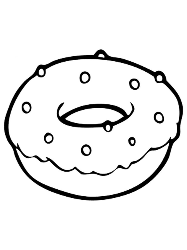 Donut Coloring Pages To Print