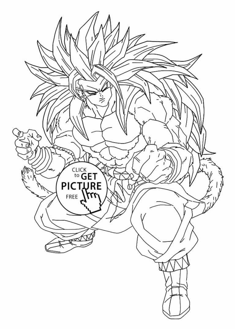 Coloring Pages Of Dragon Ball Z