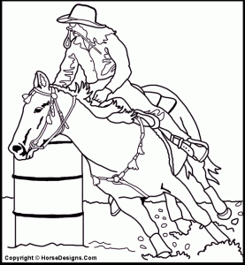 Barrel Racing coloring page Things We Find Interesting Pinterest