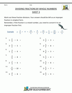 Dividing Fractions Worksheet 8th Grade Thekidsworksheet