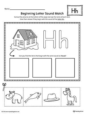 Preschool Letter H Worksheets Free