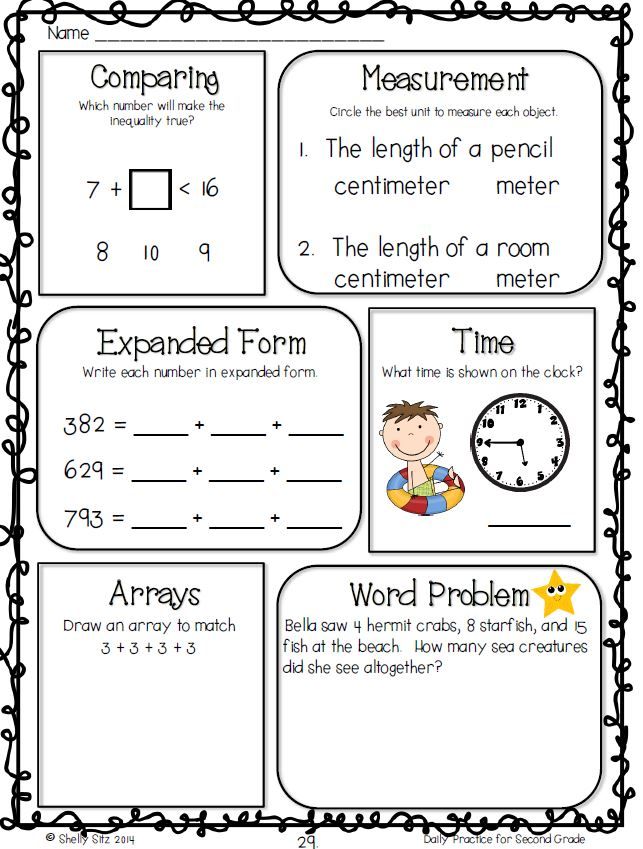 Second Grade 2nd Grade Math Expanded Form Worksheets
