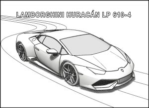 huracan, Cars coloring pages