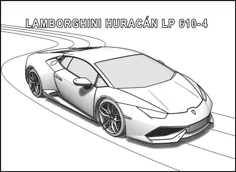 Coloring Pages Of Lamborghini Cars