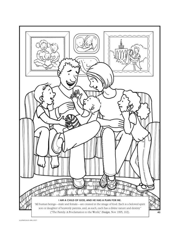 Family Coloring Pages Pdf