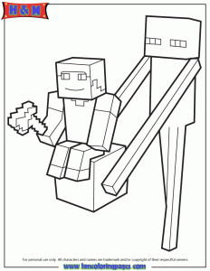 Pin on Minecraft Coloring Pages
