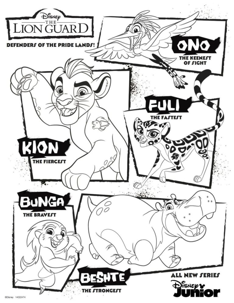 Coloring Pages Of Lion Guard