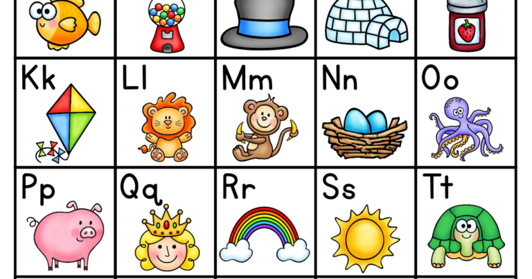Printable Alphabet Chart For Kids