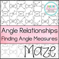 7th Grade Angle Relationships Worksheet Answers