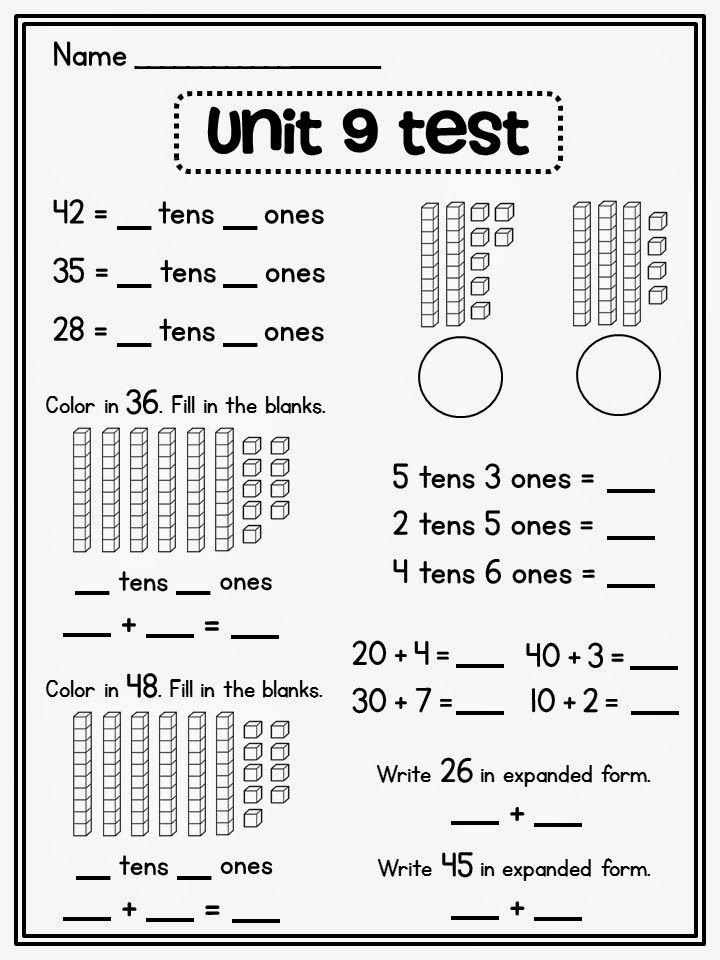 Expanded Form Free Printable Worksheets