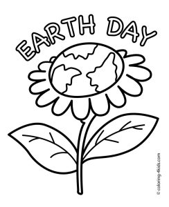 Earth Day Coloring Pages Kindergarten at Free