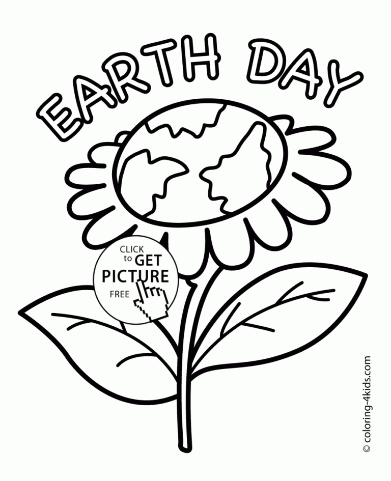 Earth Day Coloring Pages For Toddlers