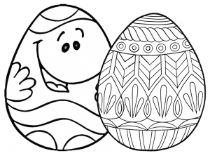 9 Places for Free, Printable Easter Egg Coloring Pages