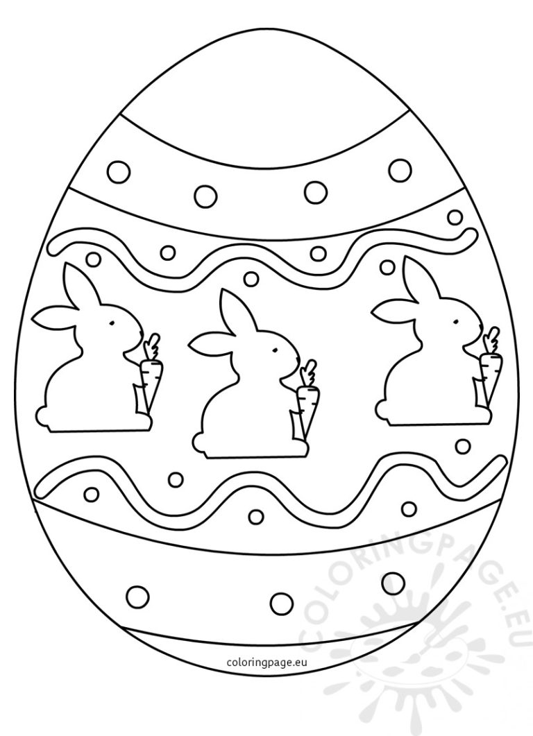 Printable Easter Egg Coloring Pages For Free