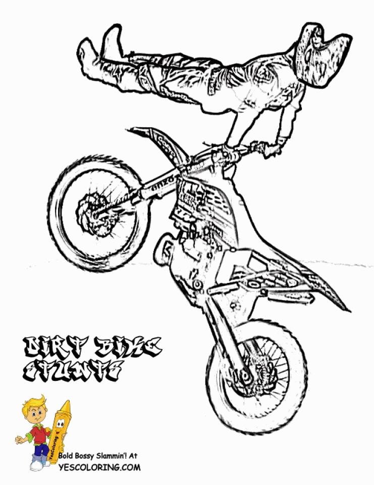 Get This Easy Printable Dirt Bike Coloring Pages for Children la4xx