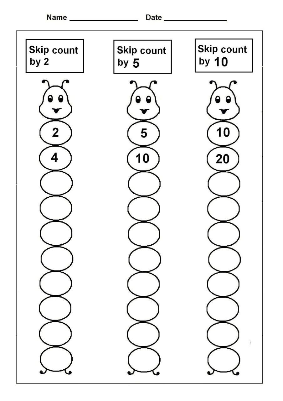Counting By 2s Worksheets 1st Grade