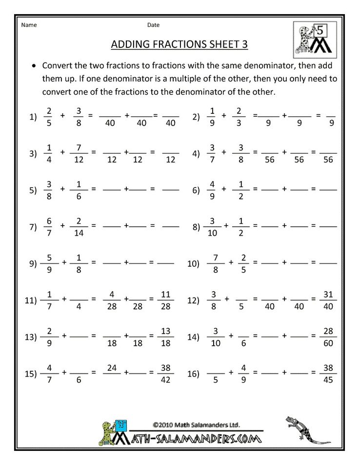 Subtracting Mixed Fractions Worksheets Pdf