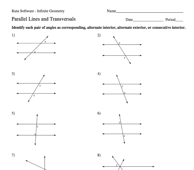 7th Grade Angle Relationships Worksheet Answer Key
