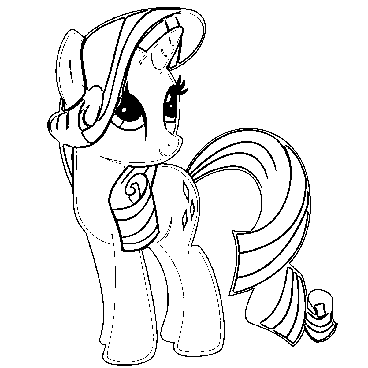 Rarity My Little Pony Coloring Pages Coloring Home