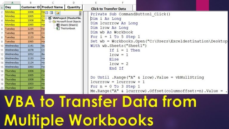 Combine Multiple Worksheets Into One Workbook Vba
