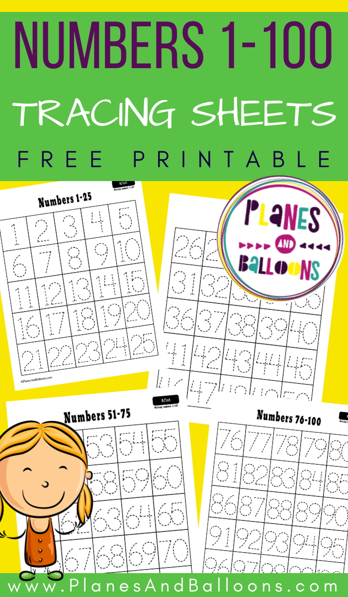 Preschool Worksheets Free Printable Number Tracing Worksheets 1 100