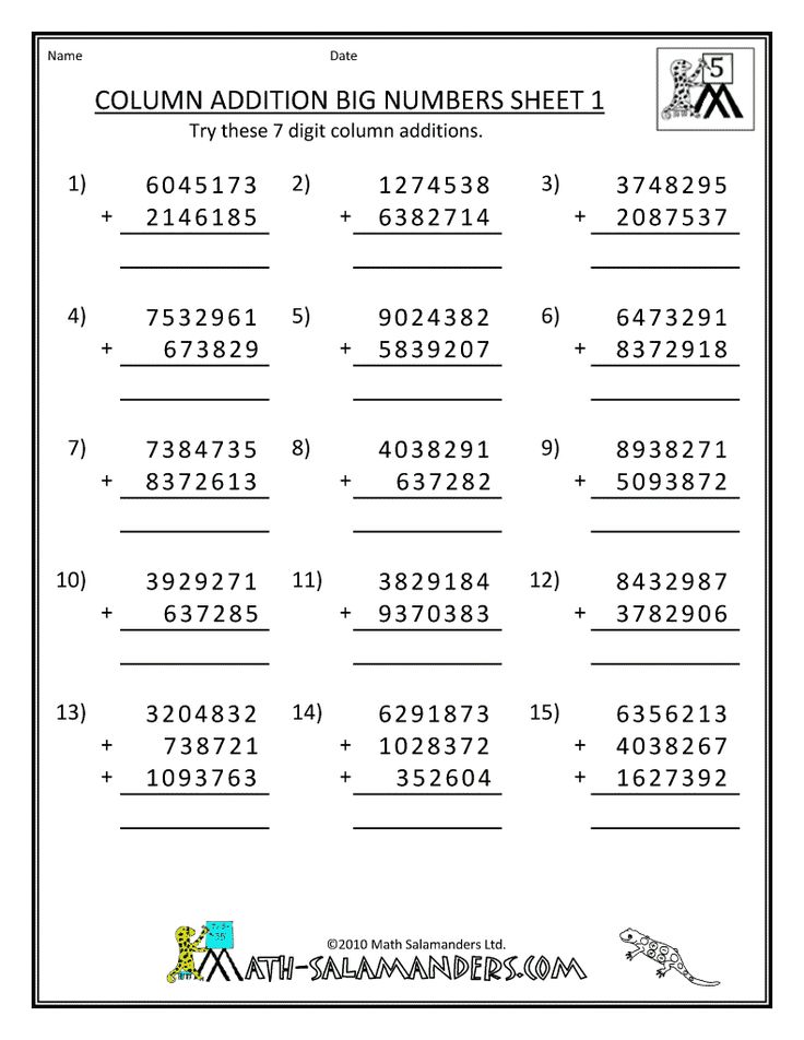 Column Addition And Subtraction Of Decimals Worksheets