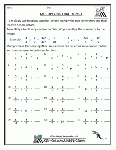 Multiplying Dividing Fractions Worksheets Fractions worksheets
