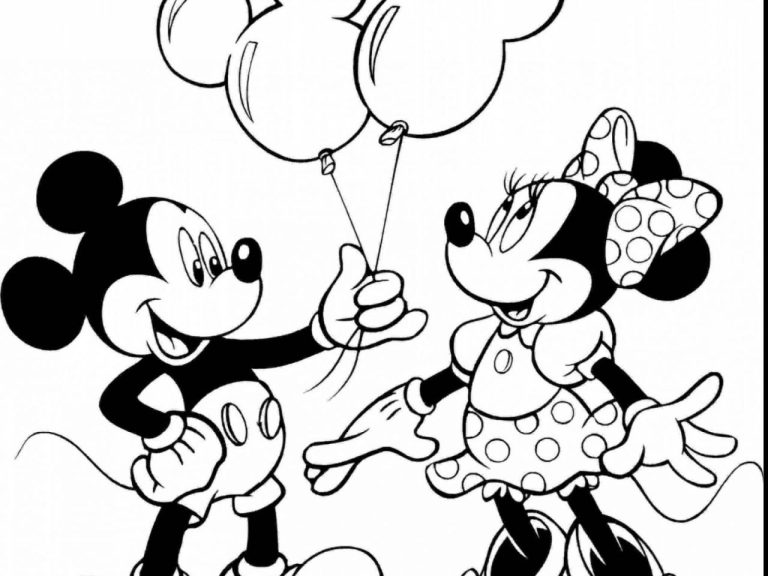 Mickey Mouse Coloring Pages Printable Pdf
