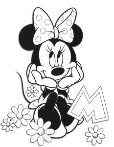 MINNIE Minnie mouse coloring pages, Disney coloring pages, Mickey