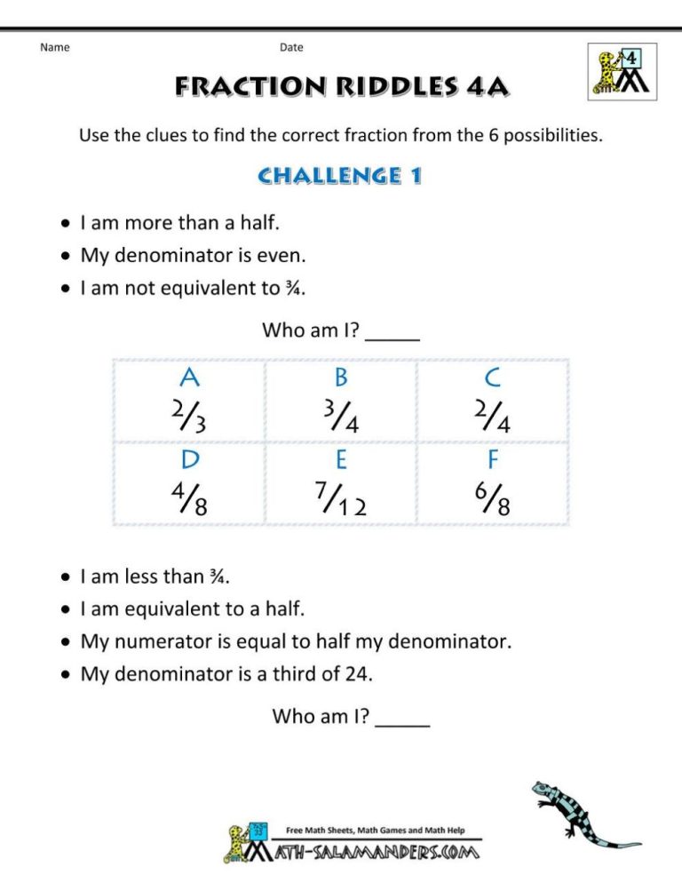 Introduction To Fractions Grade 3 Worksheets