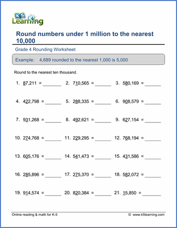 Comparing Numbers Worksheets 4th Grade Pdf
