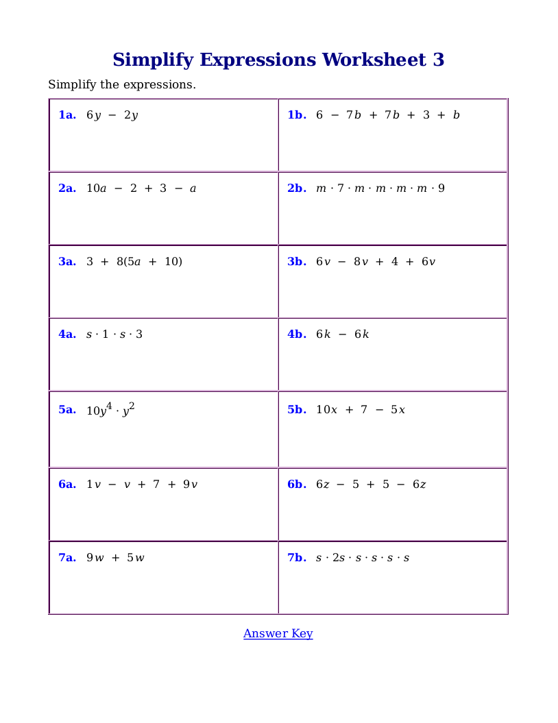 Simplify Fractions Worksheet 6Th Grade