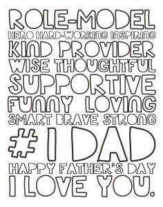15 Printable Father's Day Coloring Pages Holiday Vault