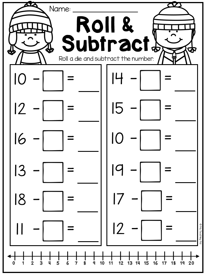 Free Subtraction Worksheets 1St Grade