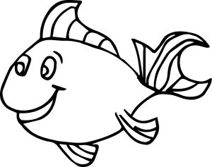 Fish Coloring Pages For Kids Preschool and Kindergarten