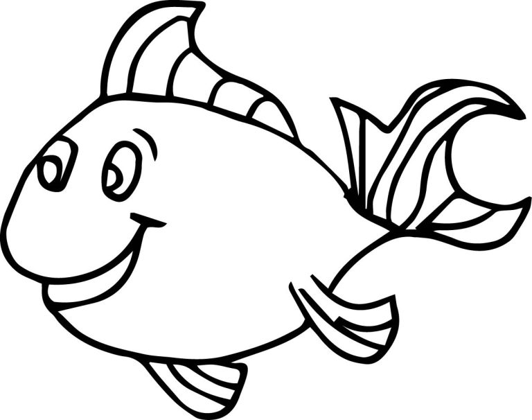 Fish Coloring Pages For Kindergarten