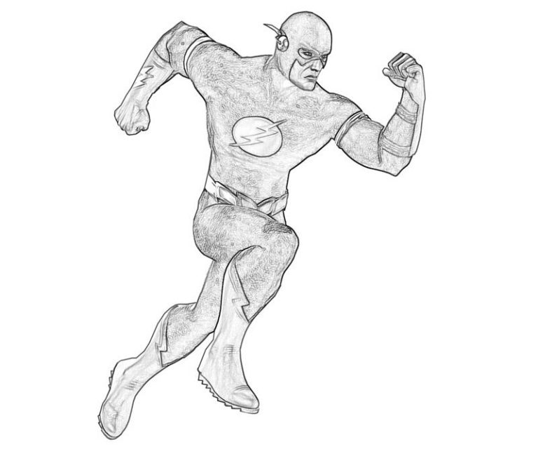 Flash Coloring Pages Cw
