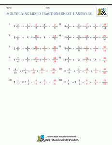 Improper Fractions To Mixed Numbers Worksheets 6th Grade mixed