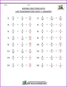 Comparing Fractions Worksheet 4th Grade Answers Worksheet Resume