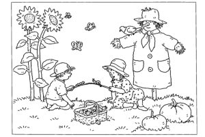 Print & Download Fall Coloring Pages & Benefit of Coloring for Kids