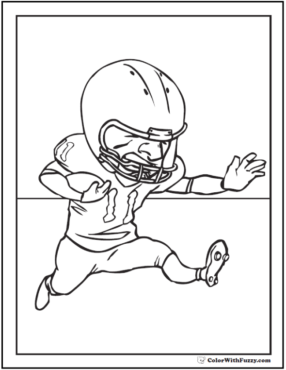 Football Coloring Pages Pdf