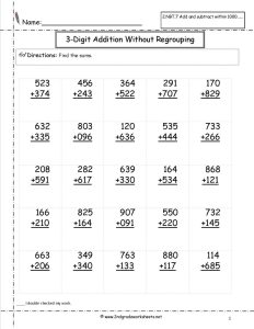 5 Free Math Worksheets Fourth Grade 4 Addition Addition Missing Number