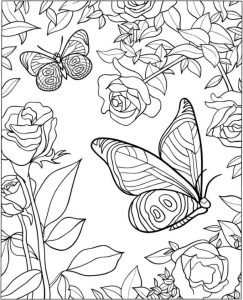 Get This Free Printable Butterfly Coloring Pages for Adults a512b