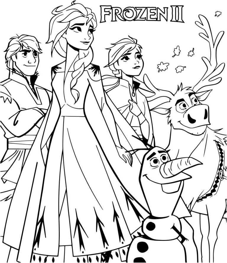 Frozen Coloring Page Free