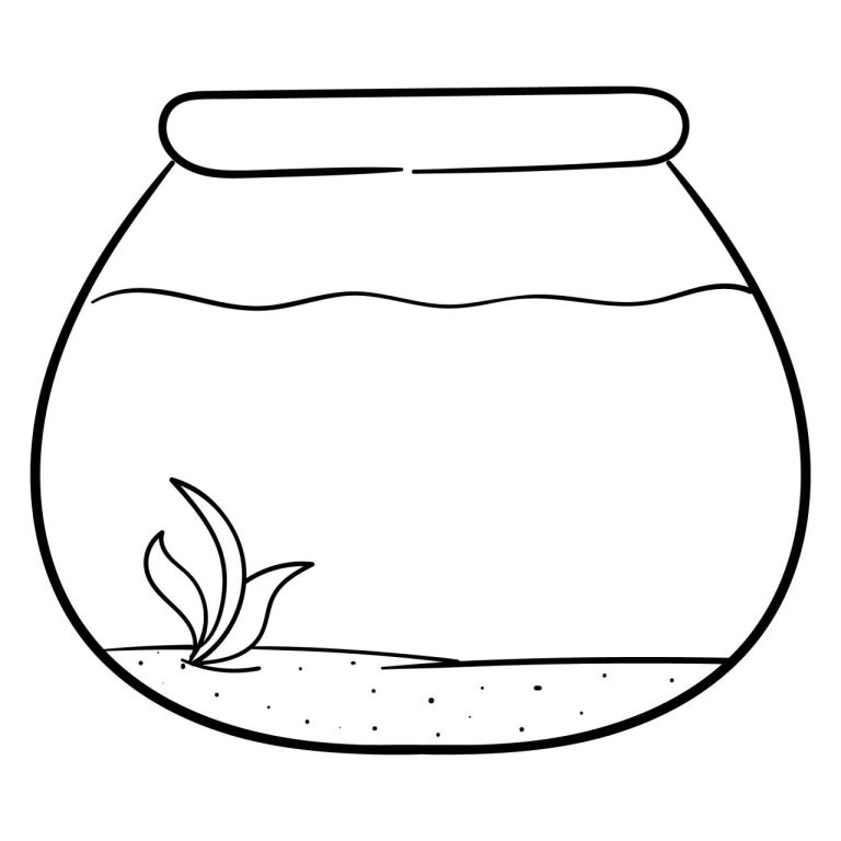 Coloring Pages Fish Bowl