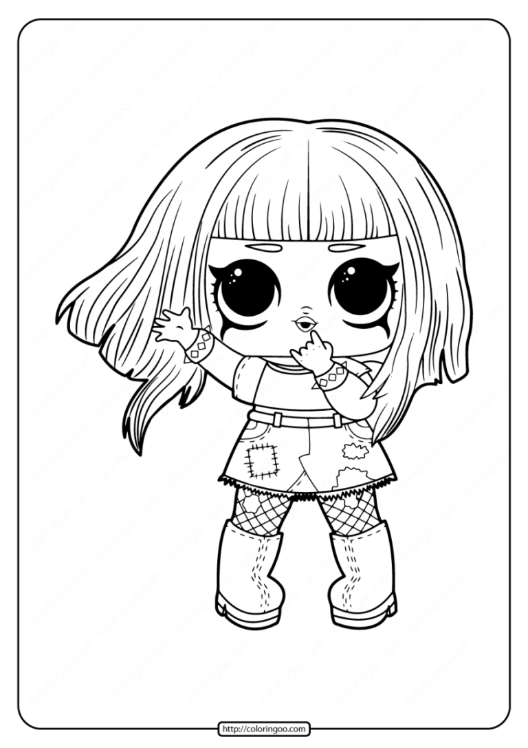 Lol Dolls Coloring Pages Free Printable