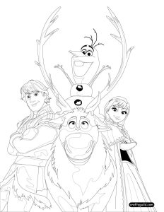 Frozen Coloring Pages on Crafty Guild