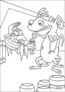 Waternoose and Randall coloring page Free Printable Coloring Pages