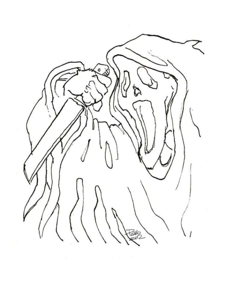Ghost Face Coloring Pages
